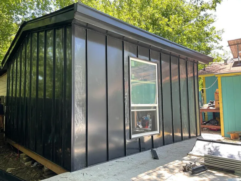 Black standing seam metal wall panels for Roof Inspection in Horizon City