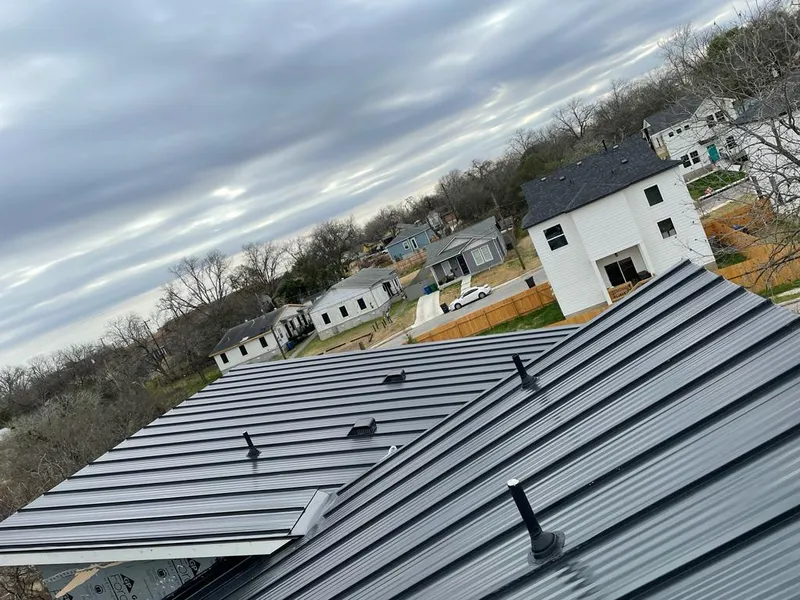 Standing seam metal roof panels with vents for Skylight Repair in Horizon City